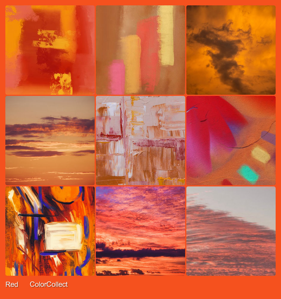 A ColorCollect photo montage in the polaroid frame style