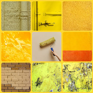 A Yellow photo montage